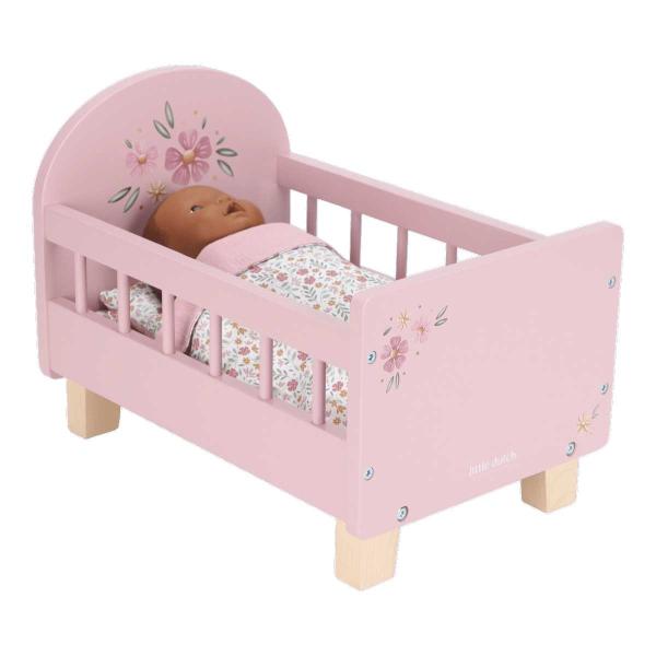Kinderbett für Puppen von Little Dutch – Modell LD2517 als Beispiel  Babypuppe Noah